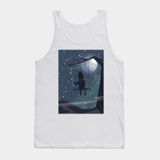 Boy on a swing Tank Top